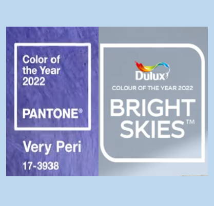 Pantone & Dulux Colours of the Year 2022