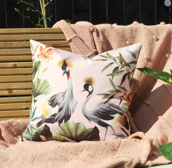 Cranes Blush/Forest Cushion £13.50 (10% off RRP)
