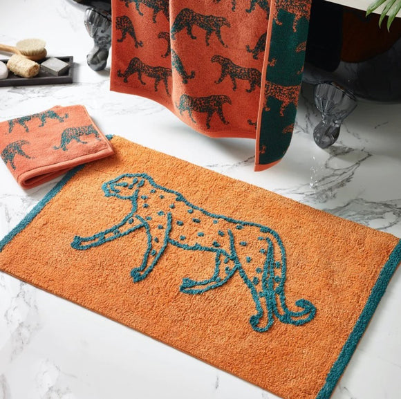 Leopard Animal Jacquard Orange Towels £9 (10% off RRP)