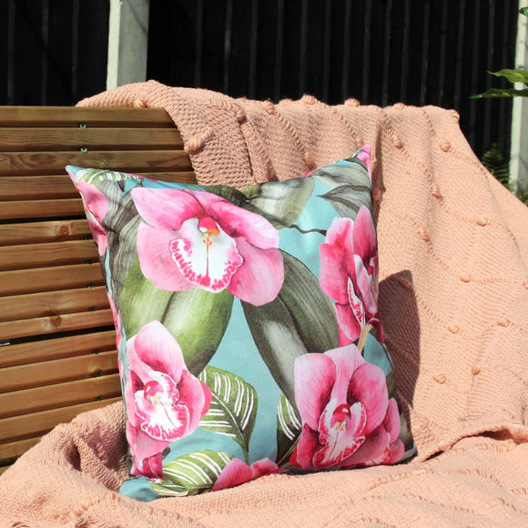 Orchids Duck Egg Cushion £13.50 (10% off RRP)