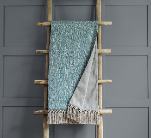 Voyage Maison - Oryx Azure Lined Throw £175.50 (10% off RRP)