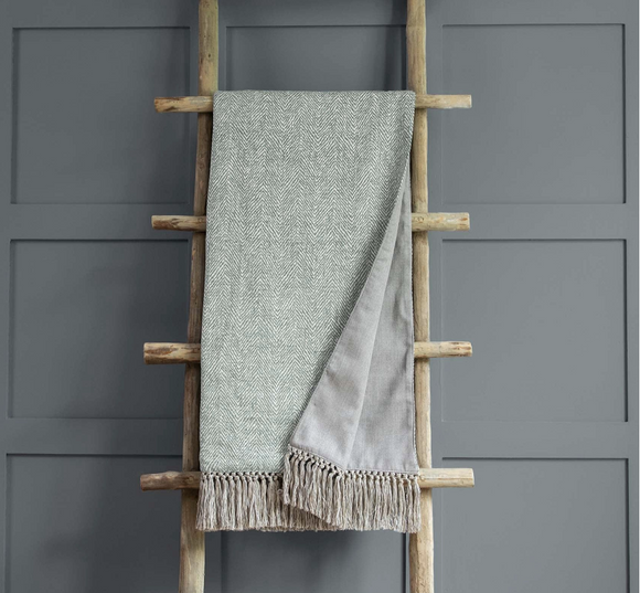 Voyage Maison - Oryx Duck Egg Lined Throw £175.50 (10% off RRP)