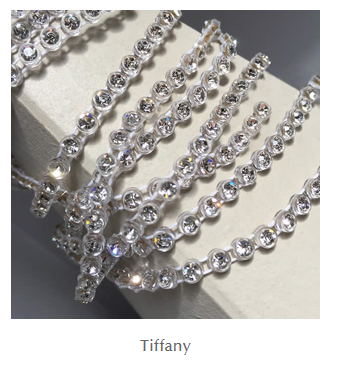 Tiffany - Crystal Trim £70 for 5 meters (10% off RRP)
