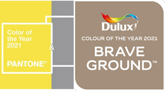 Pantone & Dulux Colours of the Year 2021