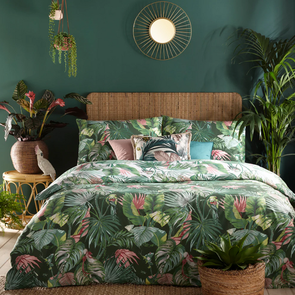 Amazonia Rainforest Jade Bedlinen (10% off RRP)