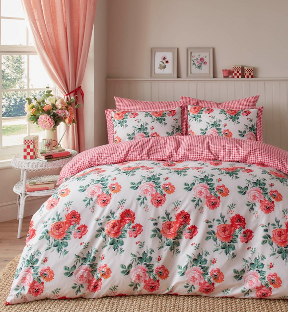 Cath Kidston - Archive Rose Red Bedlinen (15% off RRP)