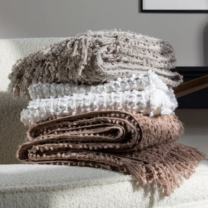 Arvo Woven Tasselled Throw £23.50 (10% off RRP) 3 Colour Options