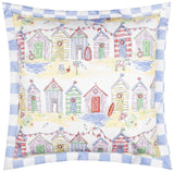 Beach Huts Square Cushion £9 (10% off RRP)
