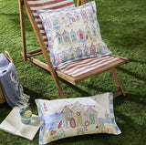 Beach Huts Square Cushion £9 (10% off RRP)