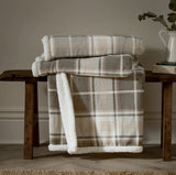 Braemar Check Sherpa Fleece Throw £25.50 (10% off RRP) 2 Colour Options