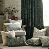Voyage Maison - Brook Embroidered Velvet Forest Green £48.50 (10% off RRP)