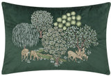 Voyage Maison - Brook Embroidered Velvet Forest Green £48.50 (10% off RRP)