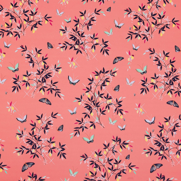 Butterflies and Trellis Sateen £29 (10% off RRP)