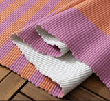 Outdoor Deck Stripe Orange Pink Rug £45 (10% off RRP)