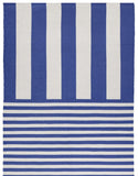 Outdoor Deck Stripe White Blue Rug £45 (10% off RRP)