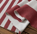 Outdoor Deck Stripe White Red Rug £45 (10% off RRP)