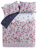 Sara Miller - Ditsy Floral White/Deep Mulberry Bedlinen (15% off RRP)