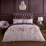 Sara Miller - Ditsy Floral White/Deep Mulberry Bedlinen (15% off RRP)