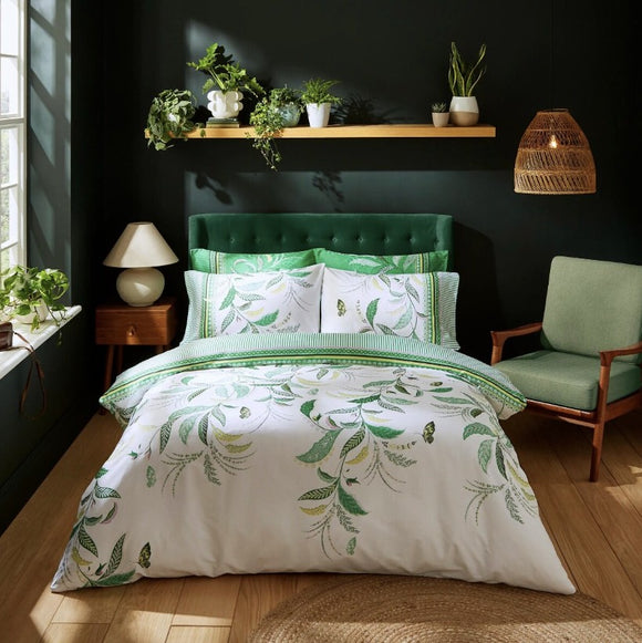 Sara Miller - Fern Garden Spring Green Bedlinen (15% off RRP)