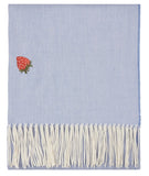 Fruits Lightweight Embroidered Throw Berry Sweet Blue £35 (10% off RRP)