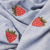 Fruits Lightweight Embroidered Throw Berry Sweet Blue £35 (10% off RRP)