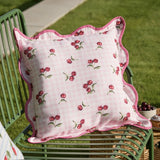 Fruits Cherries Gingham Check Outdoor Cushion £12.50 (10% off RRP)