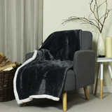 Lux Sherpa Fleece Throw £25 (10% off RRP) 5 Colour Options