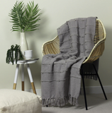 Motti Woven Tufted Stripe Throw £27 (10% off RRP) 5 Colour Options
