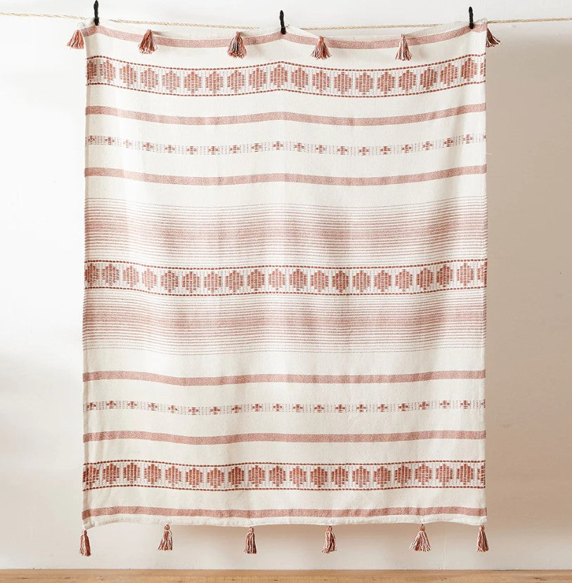 Pangea Tasselled Terracotta Throw £22 (10% off RRP) – Butterworth