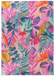 Outdoor/Indoor Psychedelic Jungle Pink Rug £44 (10% off RRP)