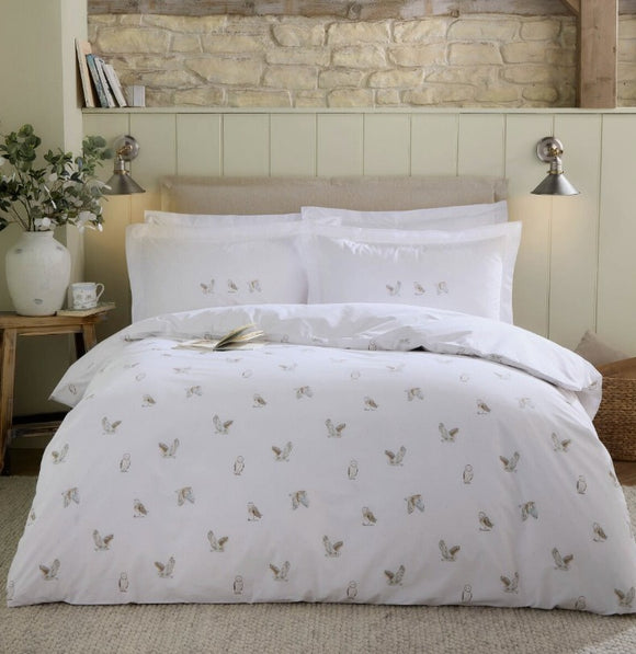Sophie Allport - Snowy Owls White Bedlinen (15% off RRP)
