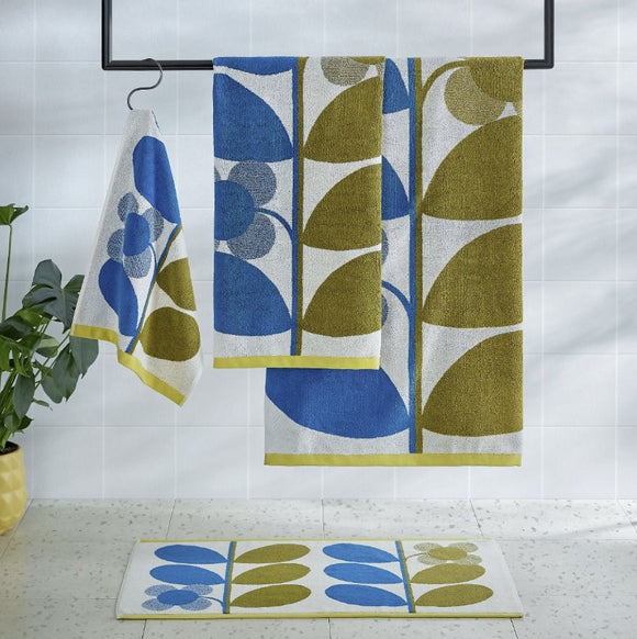 Orla Kiely - Stem Bloom Duo Blue Fawn Towels £13 (15% off RRP)