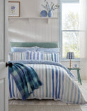 Blue Bell Gray - Sunday Stripe Blue Bedlinen (10% off RRP)