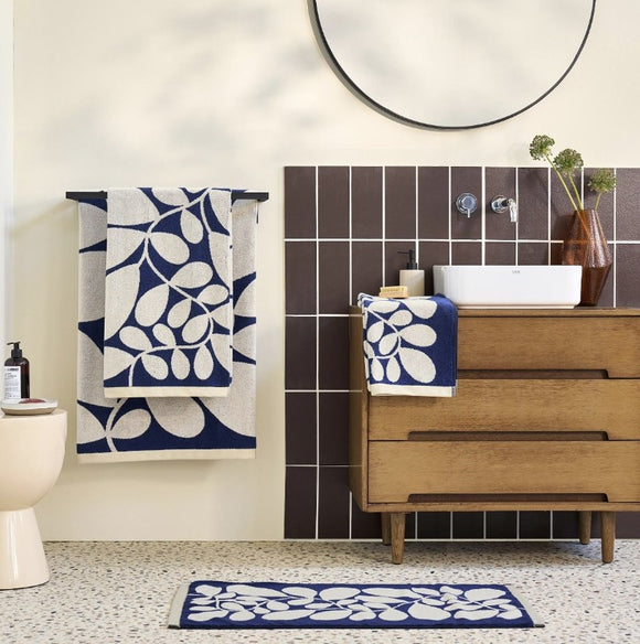 Orla Kiely - Sycamore Stripe Dusk Towels £13 (15% off RRP)