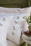 Historic Royal Palaces - Victoria Sprigs Embroidery Rose Pink Sage Bedlinen (10% off RRP)