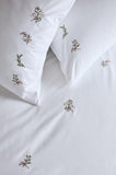 Historic Royal Palaces - Victoria Sprigs Embroidery Rose Pink Sage Bedlinen (10% off RRP)