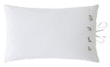 Historic Royal Palaces - Victoria Sprigs Embroidery Rose Pink Sage Bedlinen (10% off RRP)
