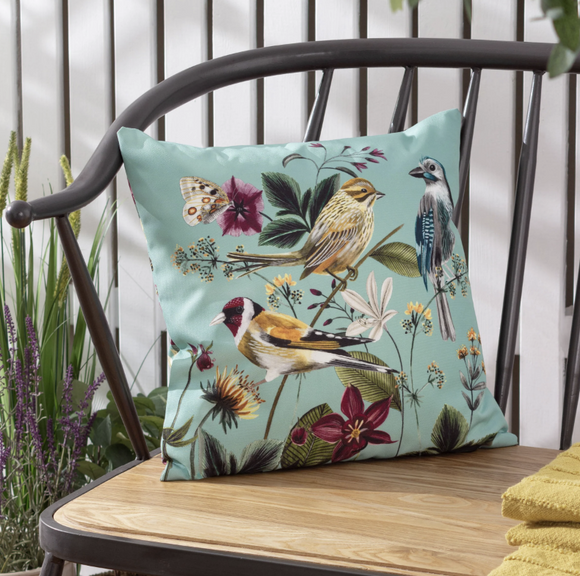 Midnight Garden Birds Aqua Cushion £13.50 (10% off RRP)