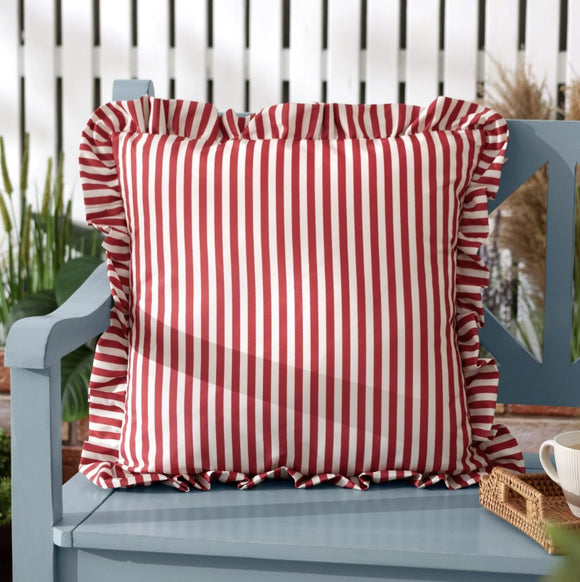 Millie Ruffle Striped Cushion £9 (10% off RRP)  2 Colours Available
