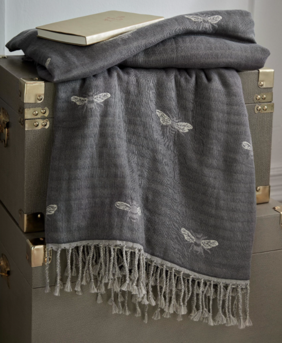 Sophie Allport - Bee Granite Throw £78 (15% off RRP)