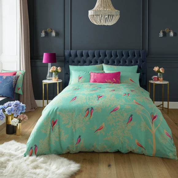 Sara Miller - Green Birds Bedlinen (15% off RRP)